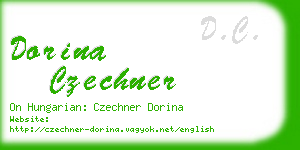 dorina czechner business card